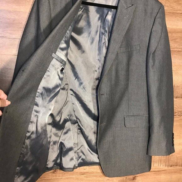 Joe Joseph Abboud Mens Gray Sport Suit Jacket 44R - Picture 6 of 10